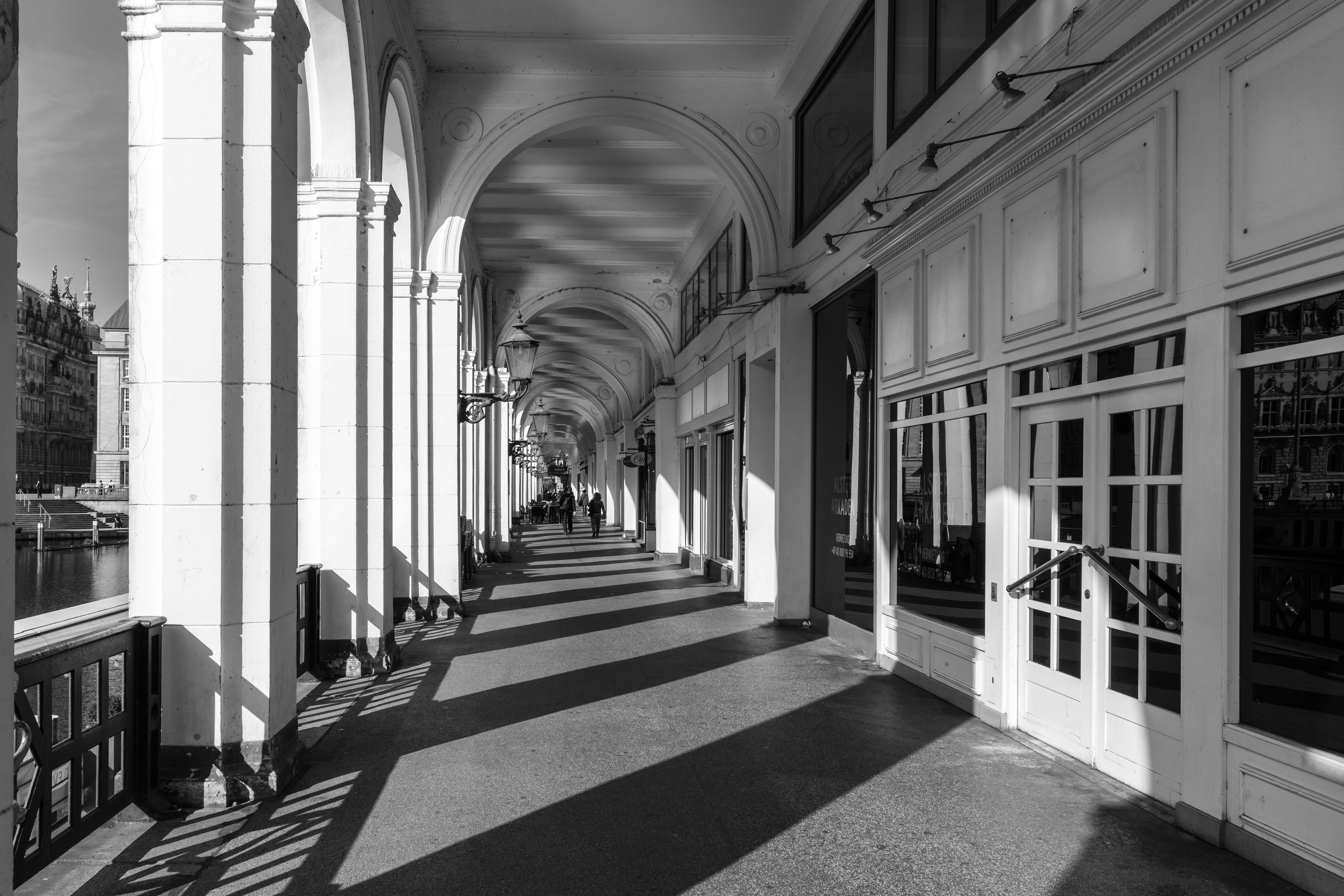 Brutalist Concrete Light Corridor Radiometry